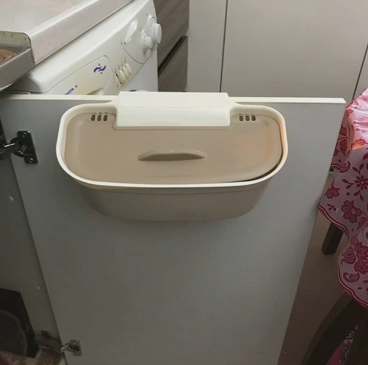 خرید پستی  سطل زباله کابینتی درب دار 2عددی
