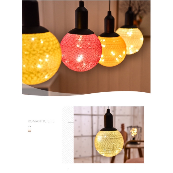 خرید لامپ تزئینی کورتی قشنگ توپی شکل فانتزی دکوراتیو 
