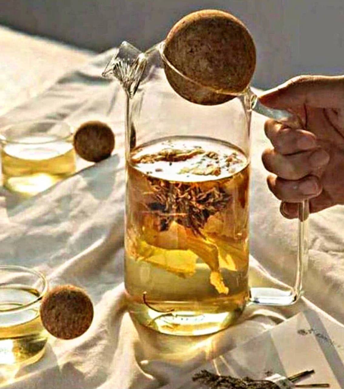 قوری پیرکس درب توپی