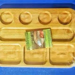 سینی  اردو خوری مزه چوبی
