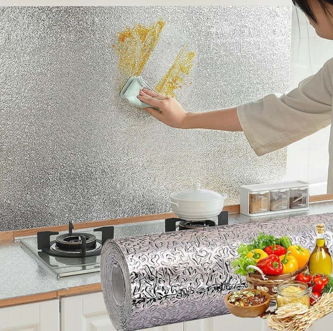 فویل کابینت نقره ای 5 متری