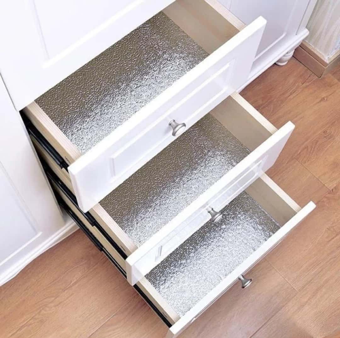 فویل کابینت نقره ای 5 متری