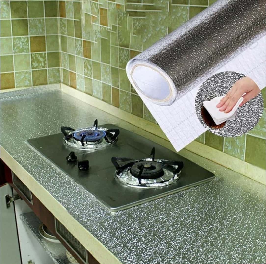 فویل کابینت نقره ای 5 متری