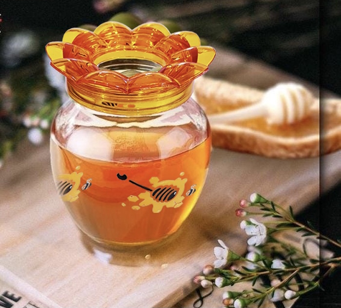ظرف عسل به طرح گل maya